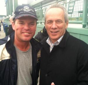 When I was in RF Bleacher I also was able to meet up with Larry Lucchino..